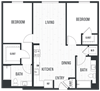 sixth and jackson apartments san jose floor plan 2B